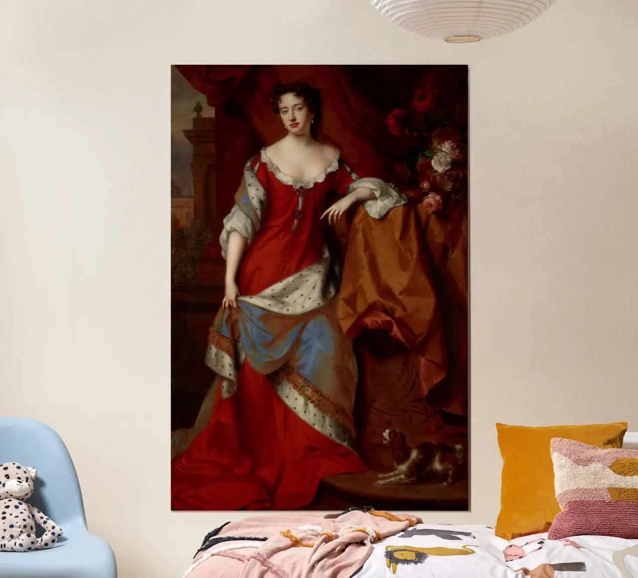 Willem Wissing e Jan van der Vaardt - La regina Anna poster con telaio in plastica da William Store
