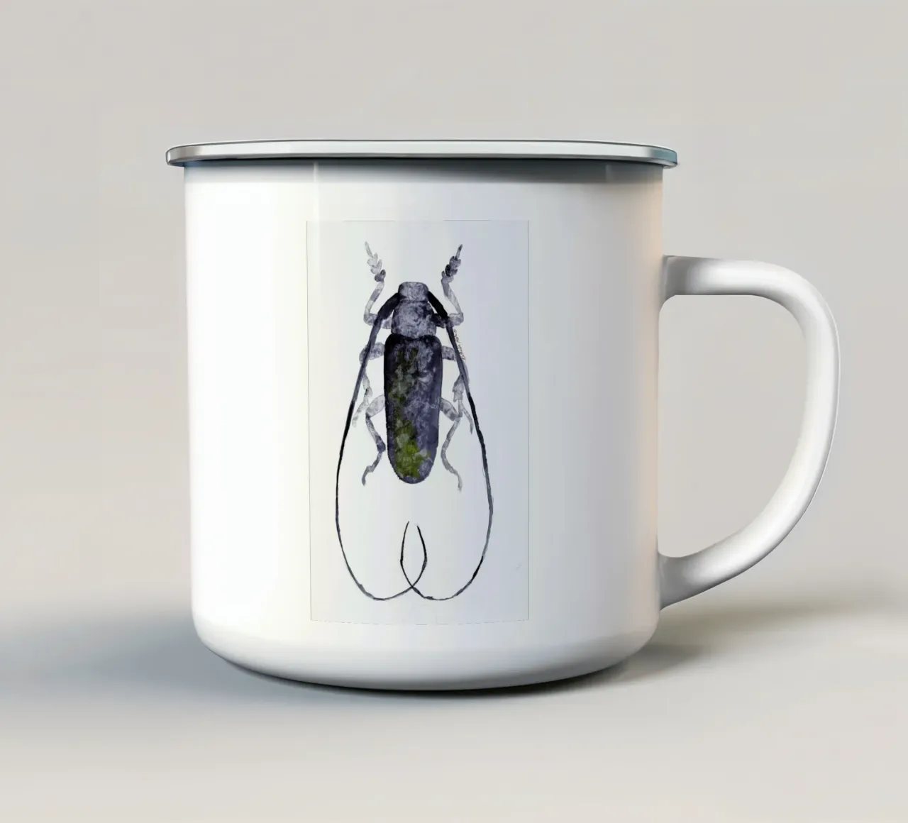 Jack The Beetle tazza in smalto da Nathys_illustration
