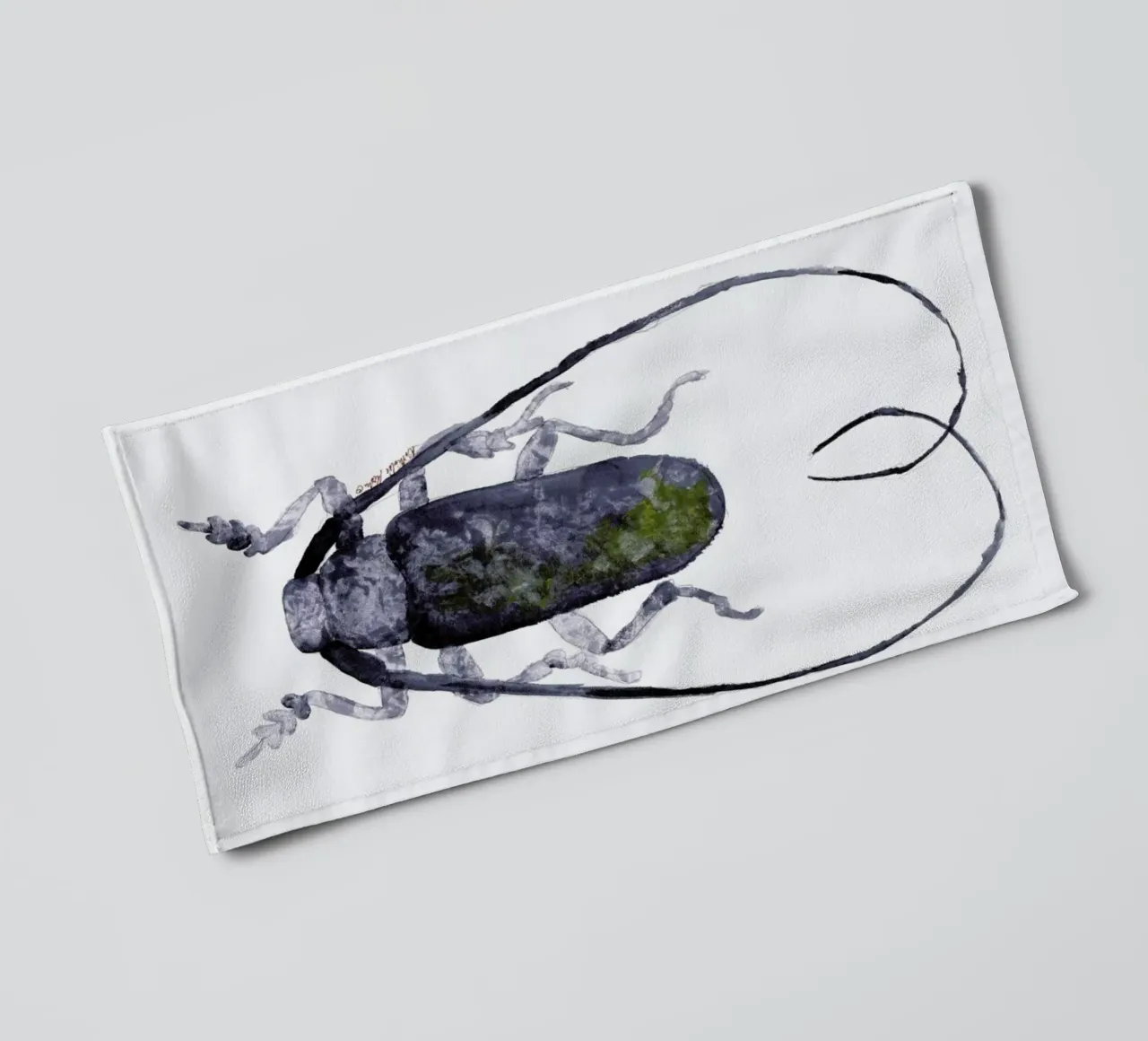 Jack The Beetle towel by Nathys_illustration