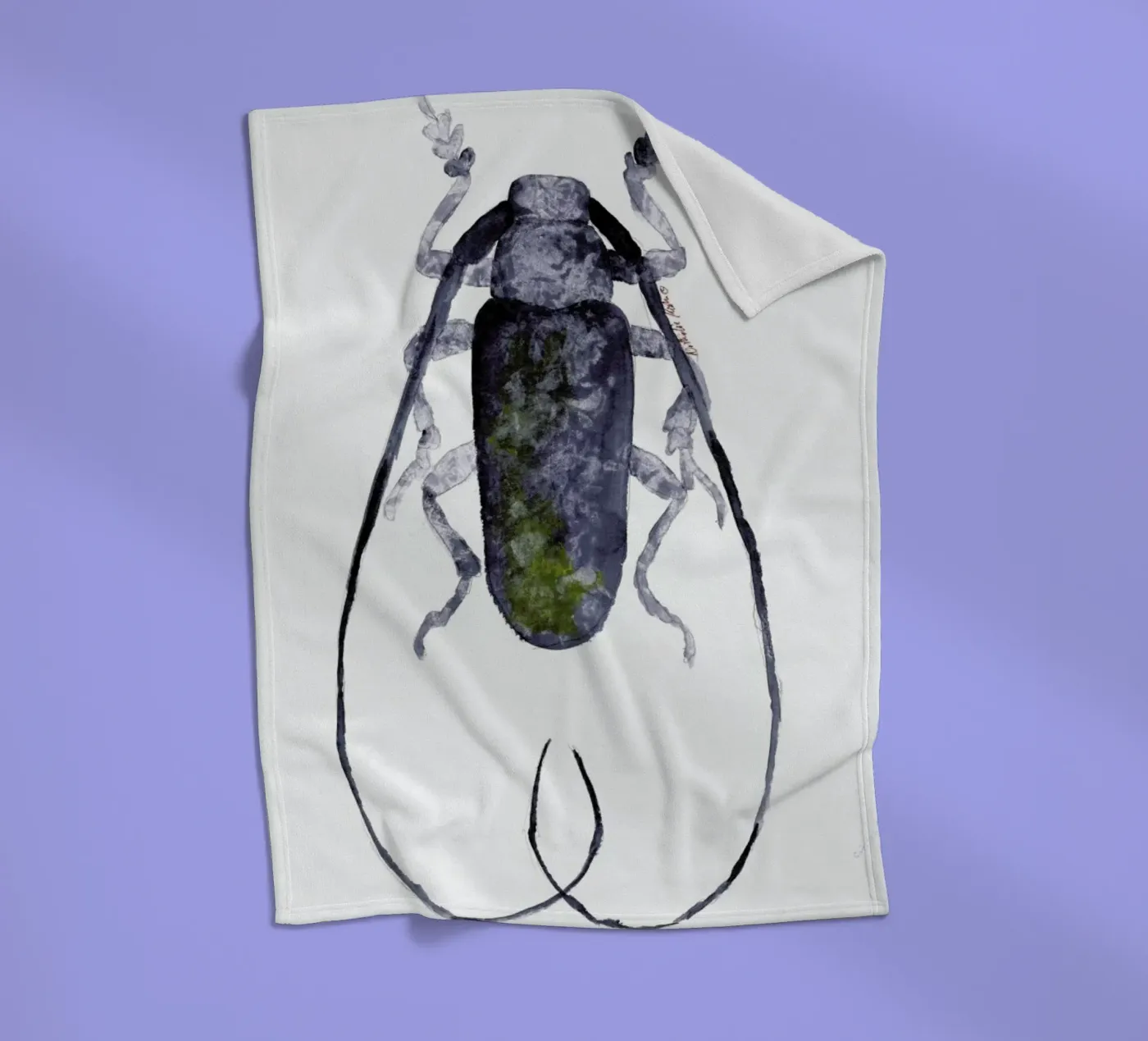 Jack The Beetle fleecedeken van Nathys_illustration