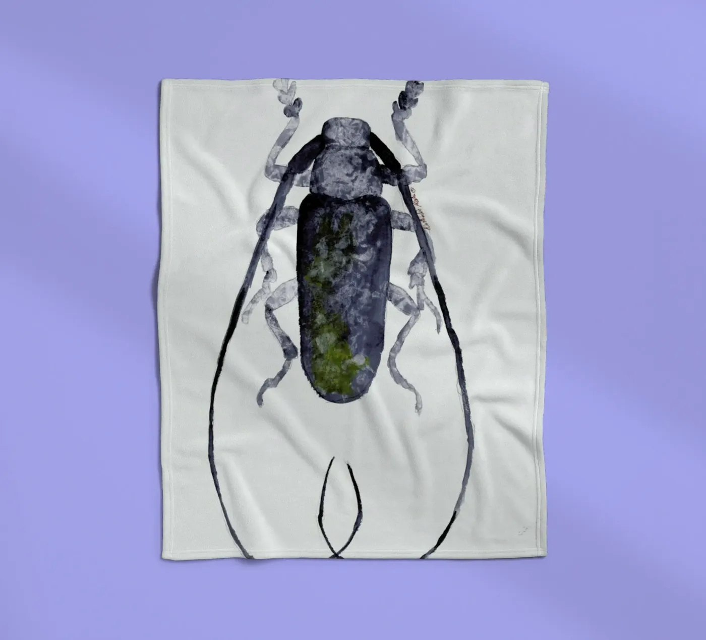 Jack The Beetle fleecedeken van Nathys_illustration