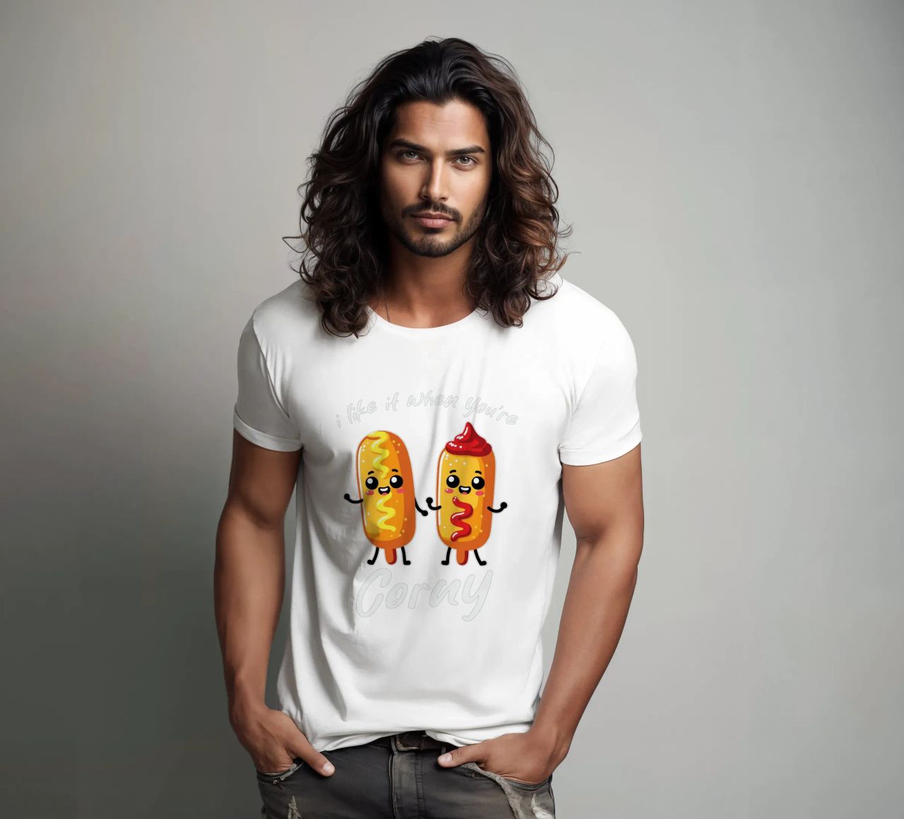 I like it when you're corny t-shirt da edsonramosart