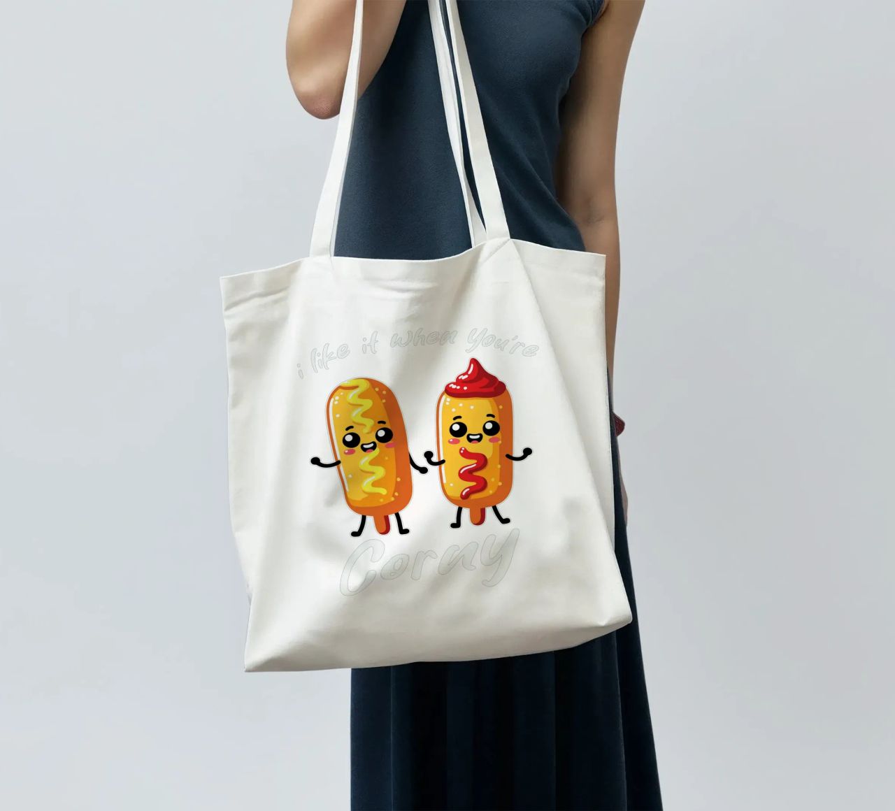 I like it when you're corny borsa in juta da edsonramosart