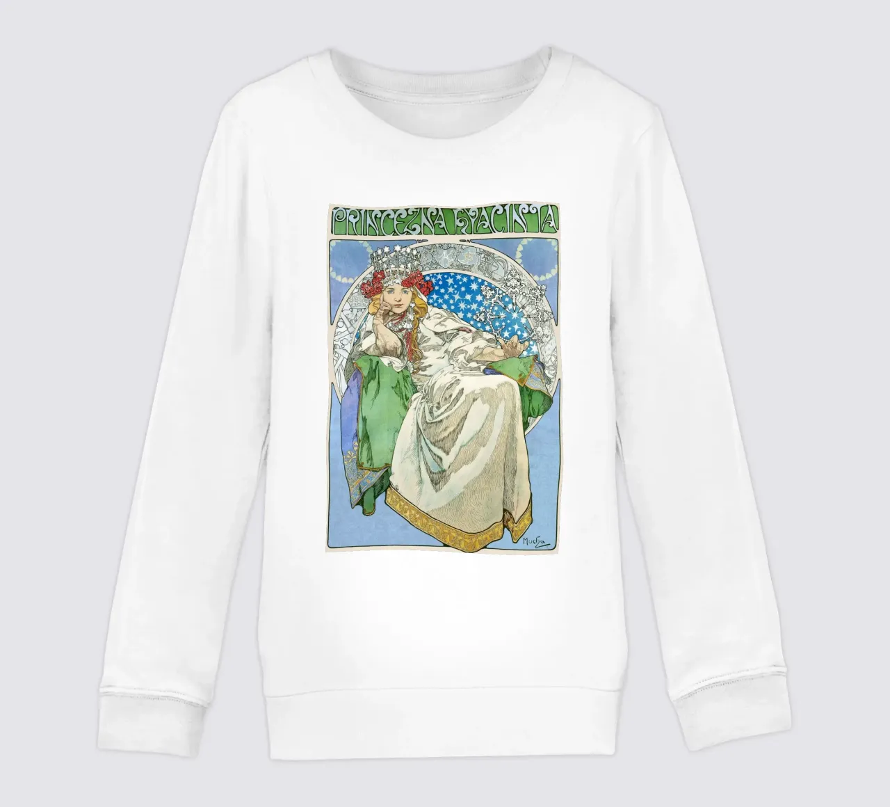 Alphonse Mucha - Principessa Giacinto felpa bambino da Timeless Artworks