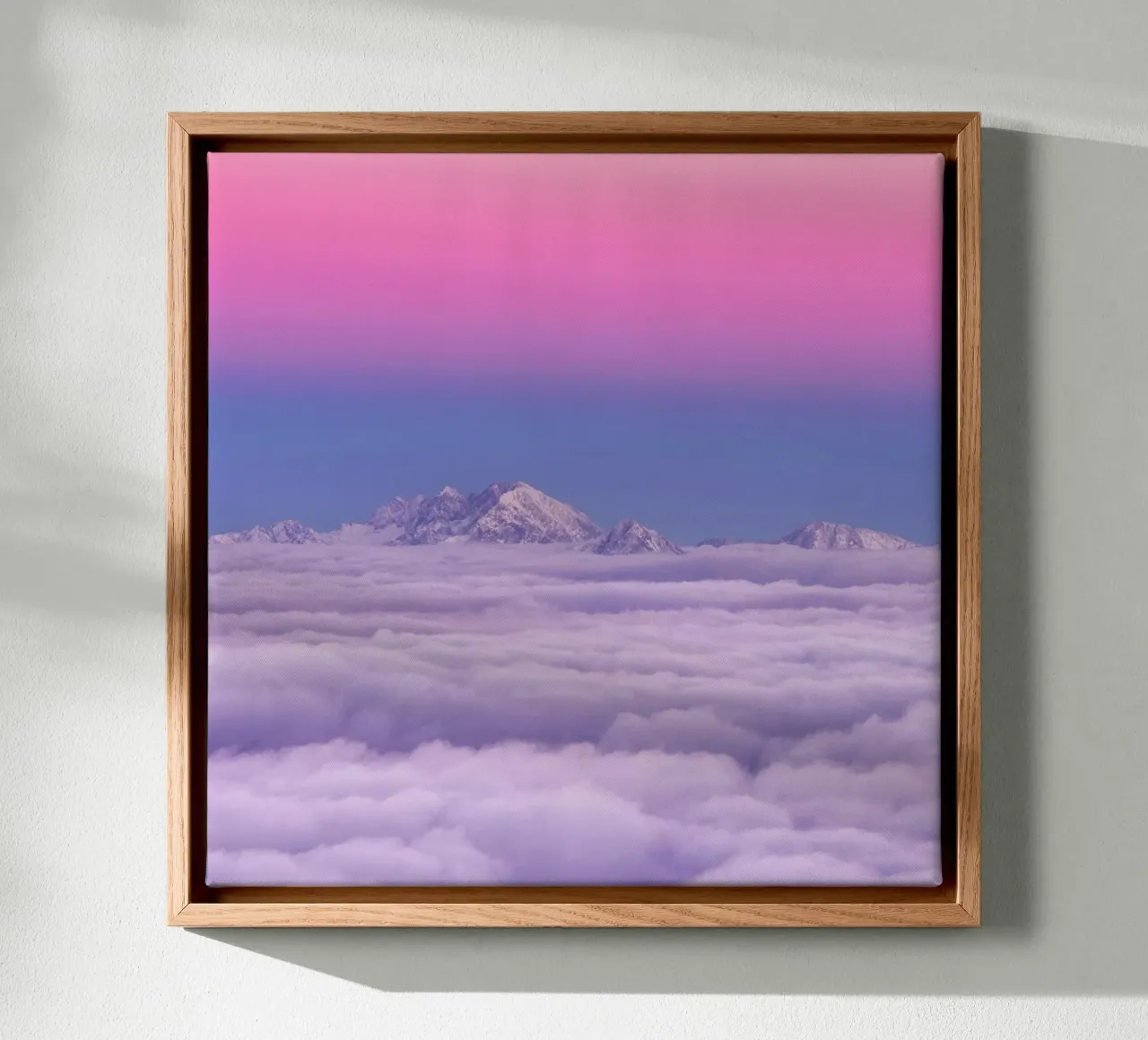 Pink in the Sky - Ales Krivec tela con Cornice a cassetta da Pictufy