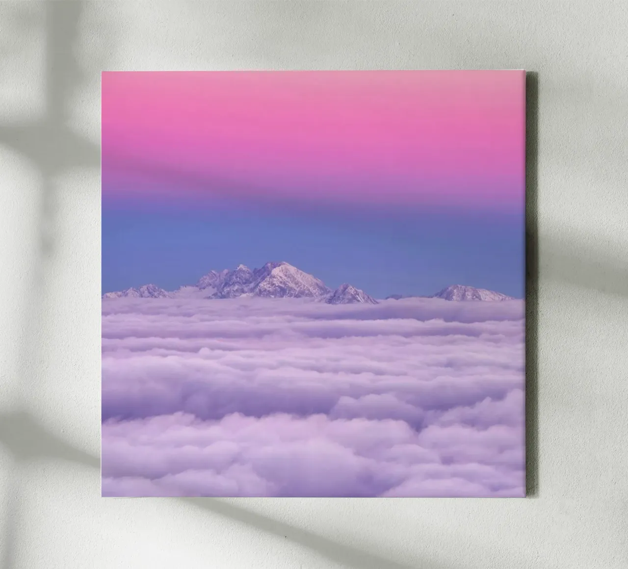 Pink in the Sky - Ales Krivec tela con Cornice a cassetta da Pictufy