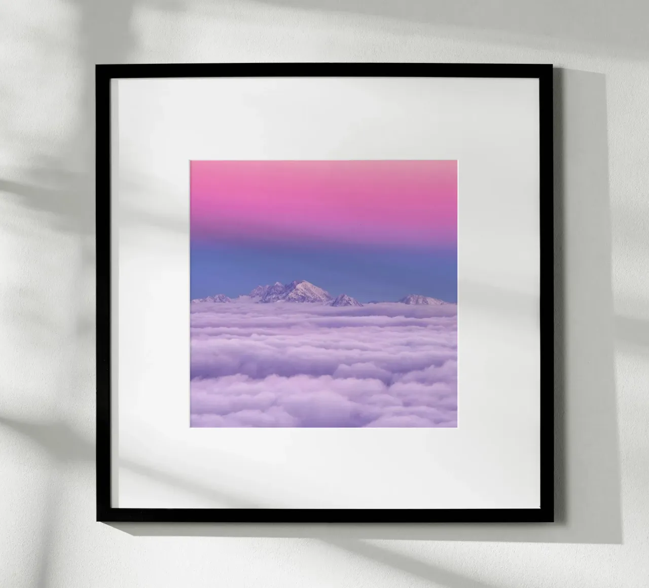 Pink in the Sky - Ales Krivec poster con telaio in legno da Pictufy