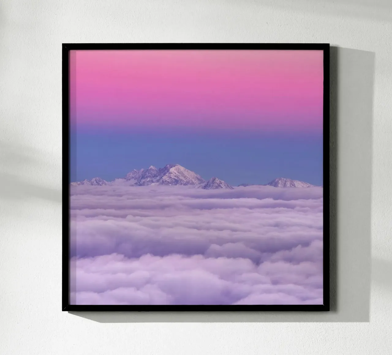 Pink in the Sky - Ales Krivec poster con telaio in legno da Pictufy