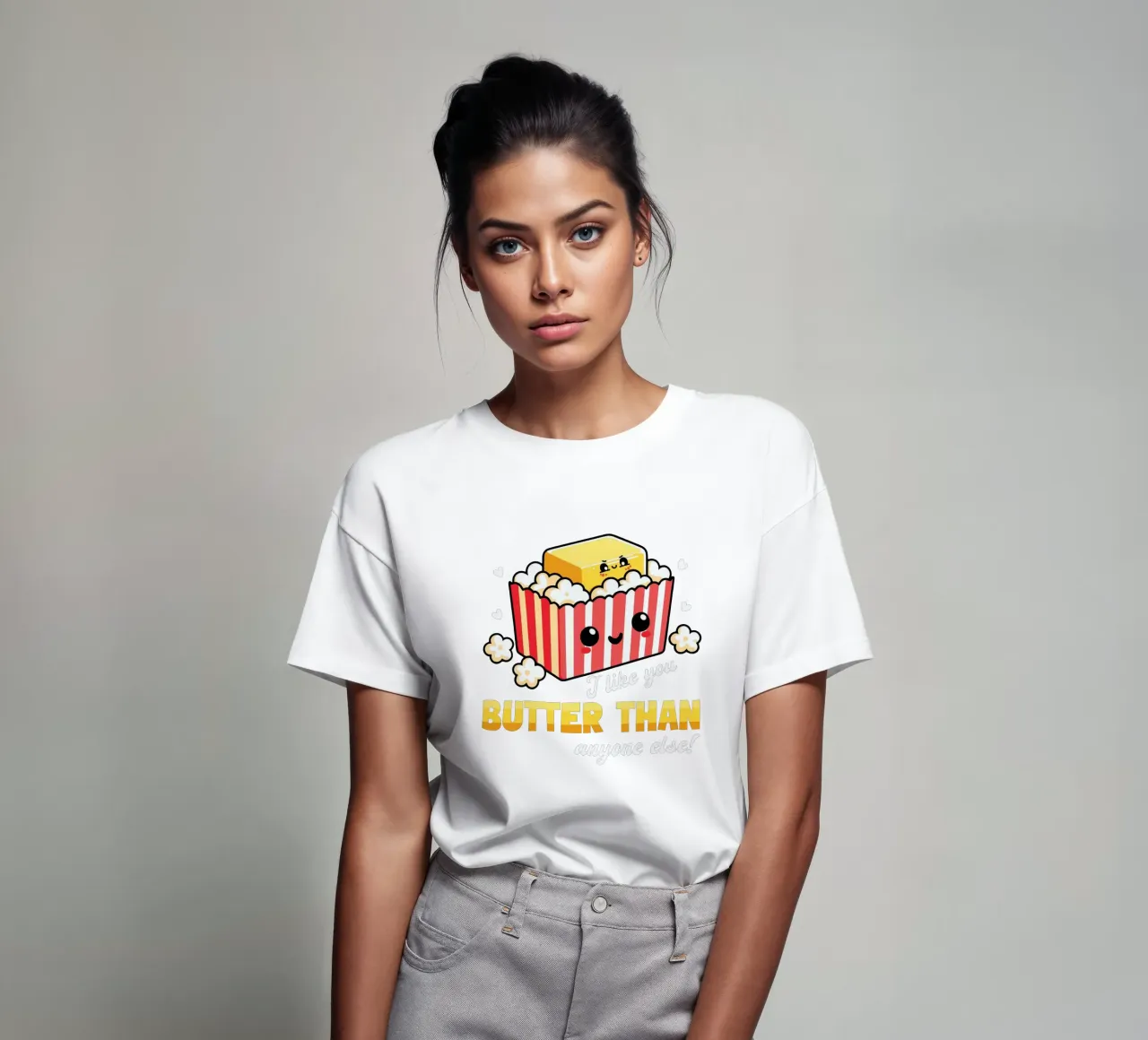 I like you butter than anyone else! t-shirt de edsonramosart