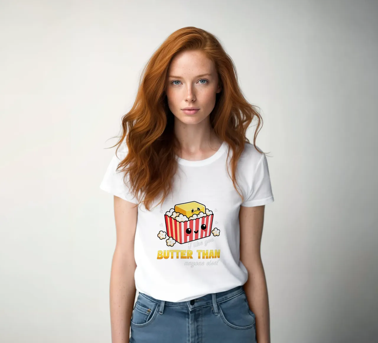 I like you butter than anyone else! t-shirt da donna da edsonramosart