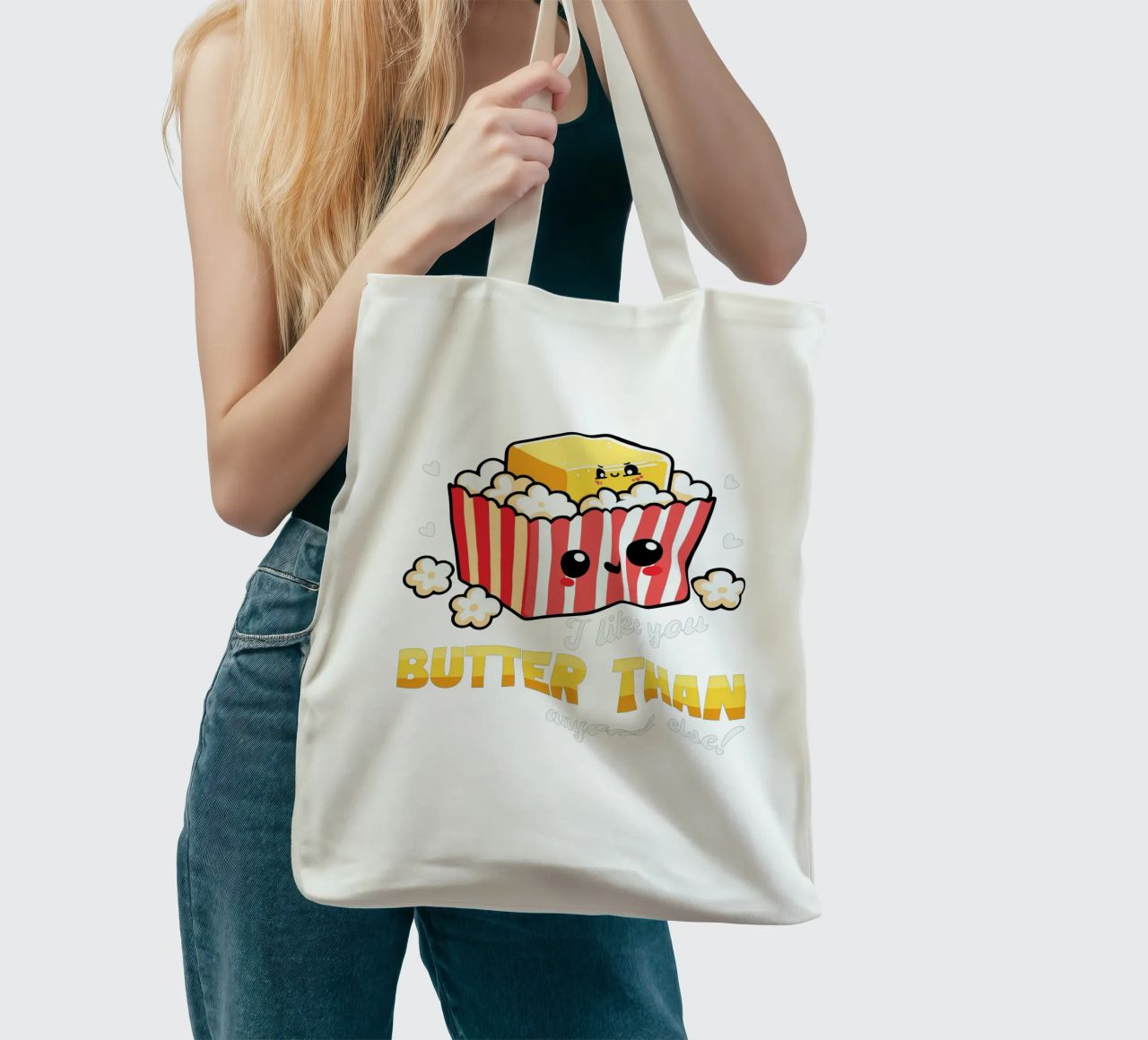 I like you butter than anyone else! borsa in juta da edsonramosart