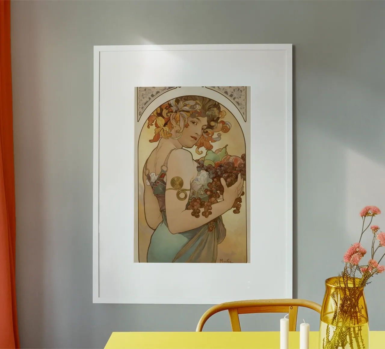 Alphonse Mucha - Fruits poster by Timeless Artworks