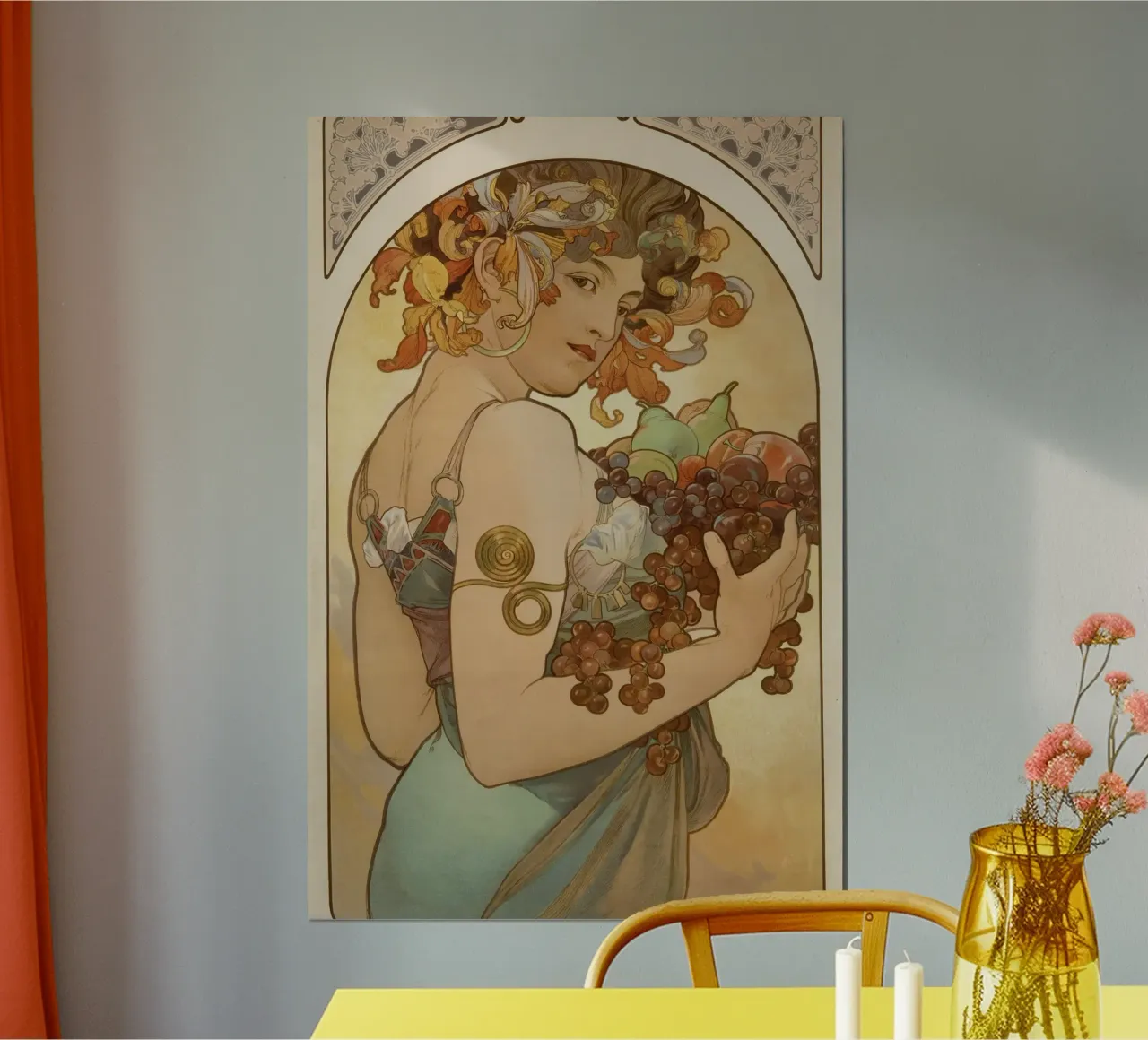 Alphonse Mucha - Fruits poster by Timeless Artworks