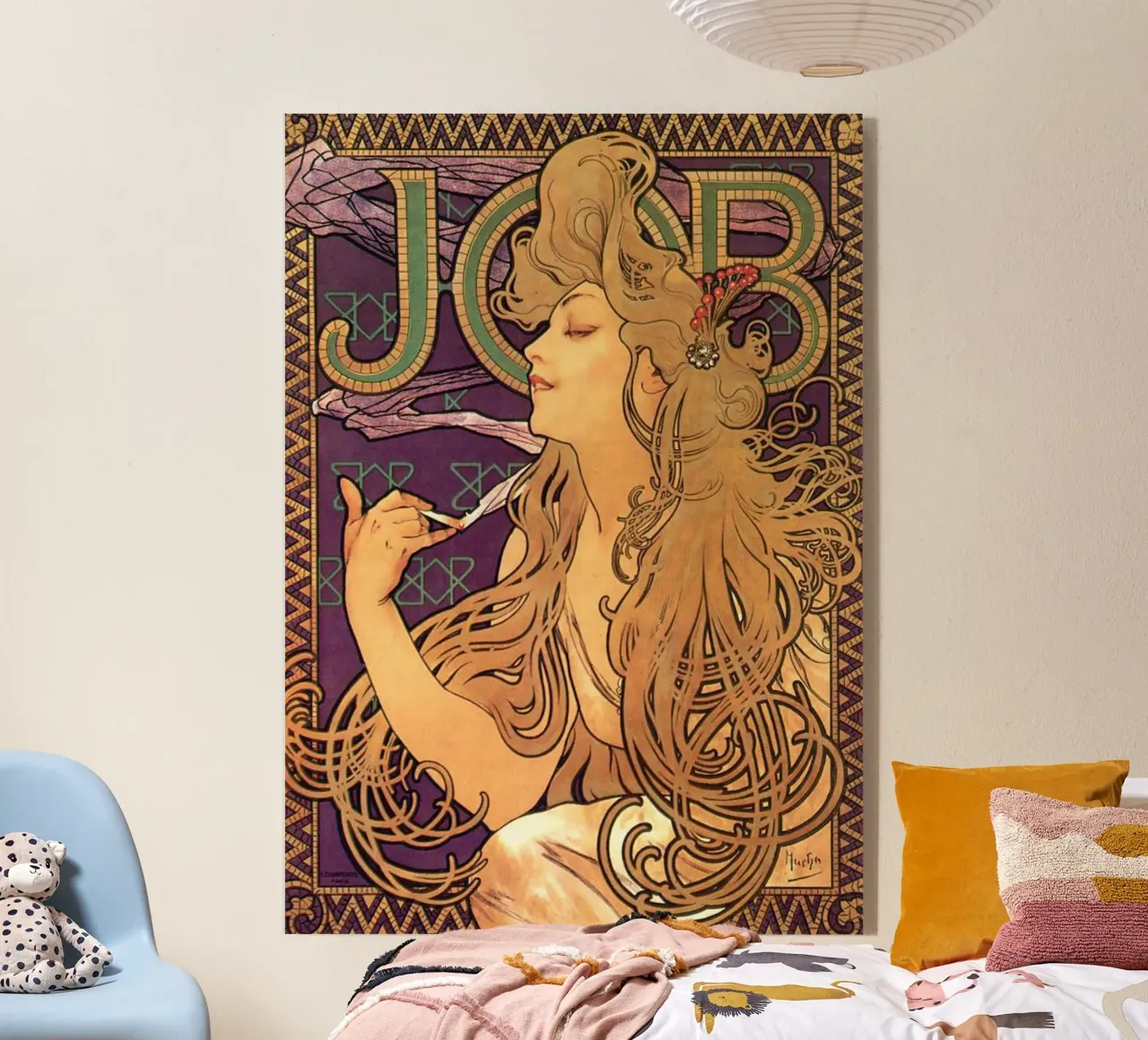 Alphonse Mucha - Sigarette di lavoro plexiglass da Timeless Artworks