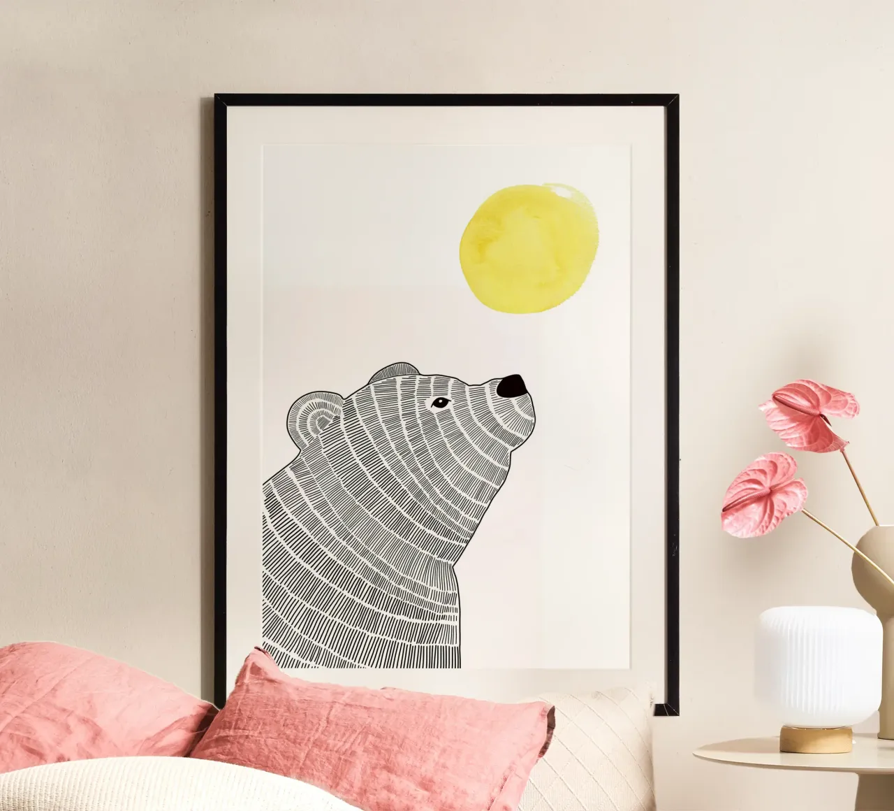 Bär mit Sonne carta hahnemühle da BAINAI KIDS