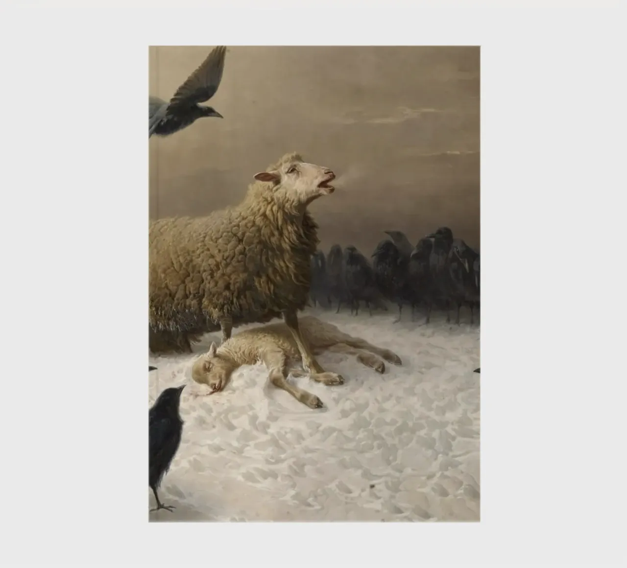 August Friedrich Schenck - Anguish notebook by Timeless Artworks
