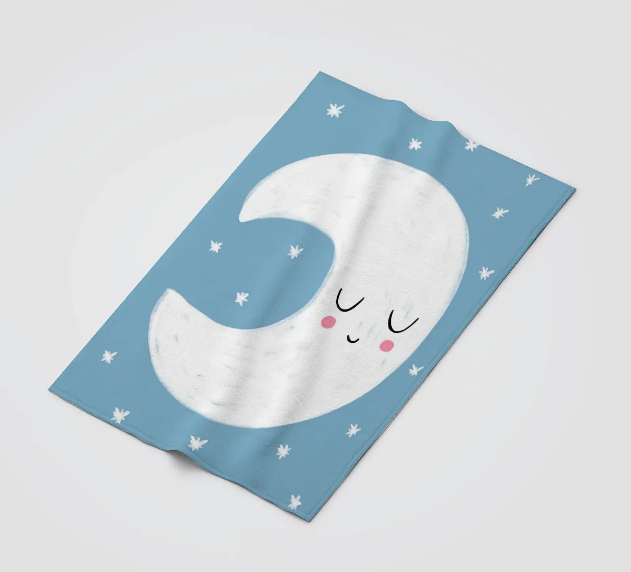 Kleiner blauer Mond coperta in pile da BAINAI KIDS