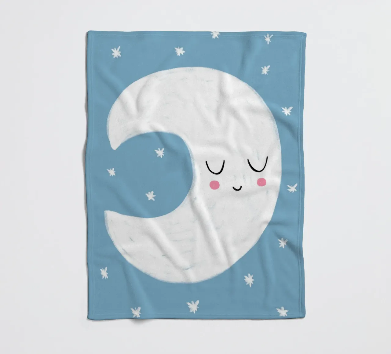 Kleiner blauer Mond coperta in pile da BAINAI KIDS