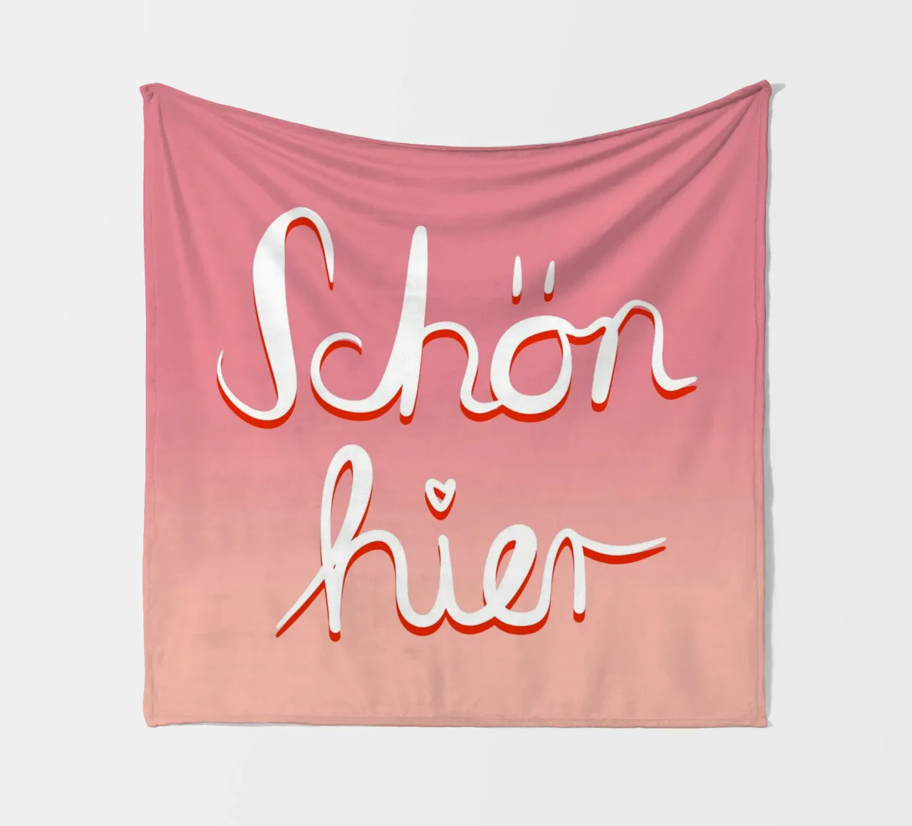 Schön hier rosa rot coperta in pile da BAINAI