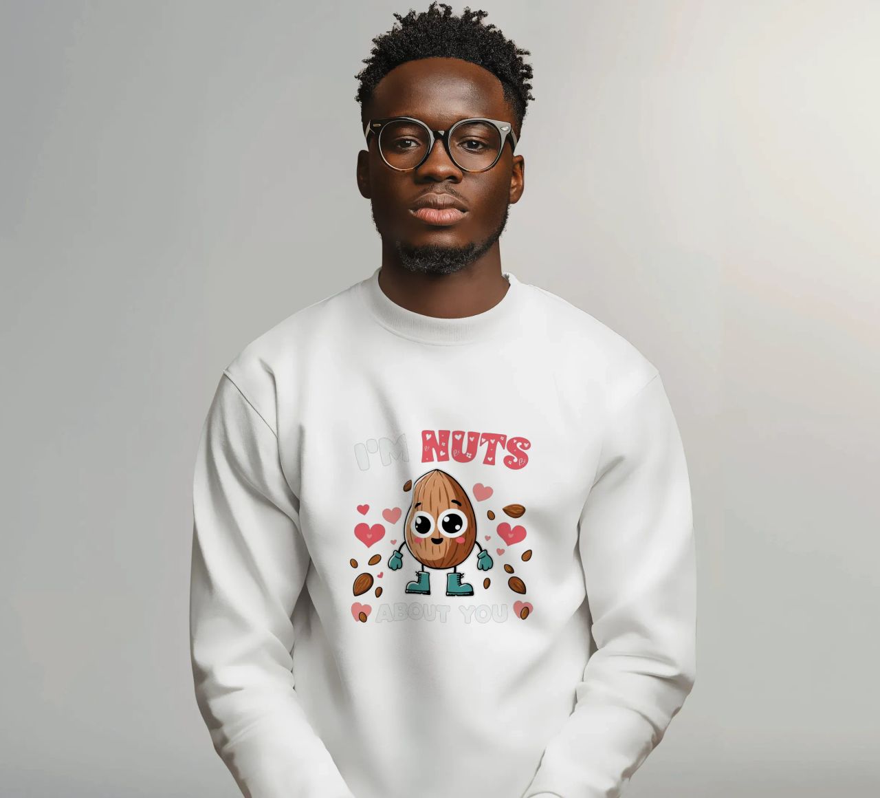 I'm nuts about you felpa da edsonramosart