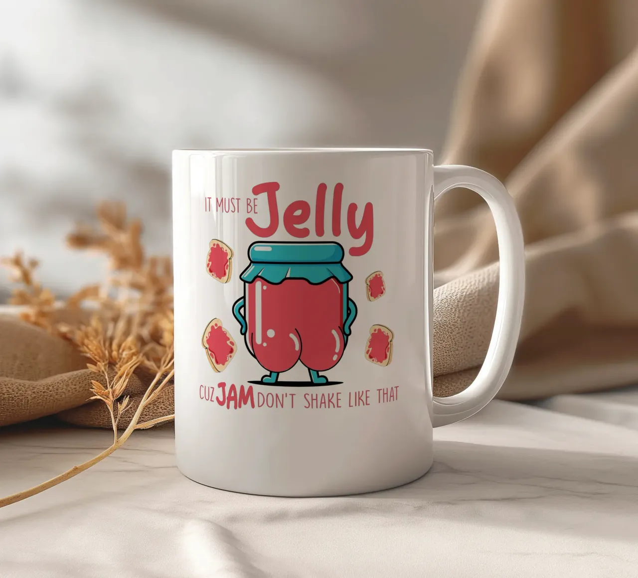It must be jelly cuz jam don't shake like that tazza in ceramica da edsonramosart