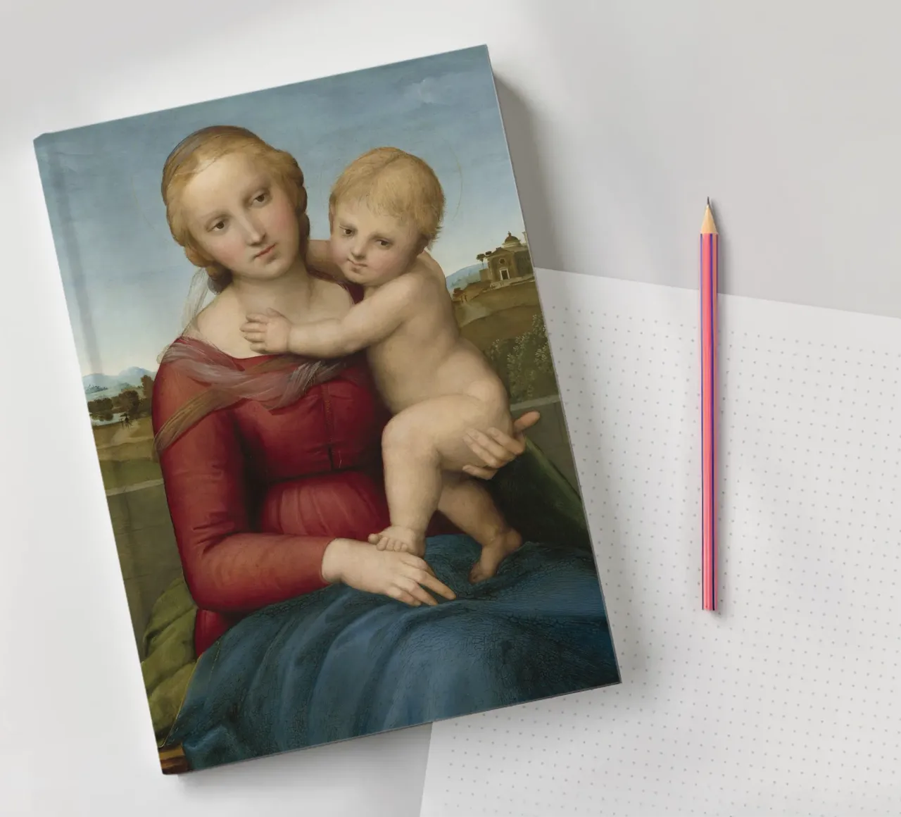 Raphael - The Small Cowper Madonna notebook by Timeless Artworks
