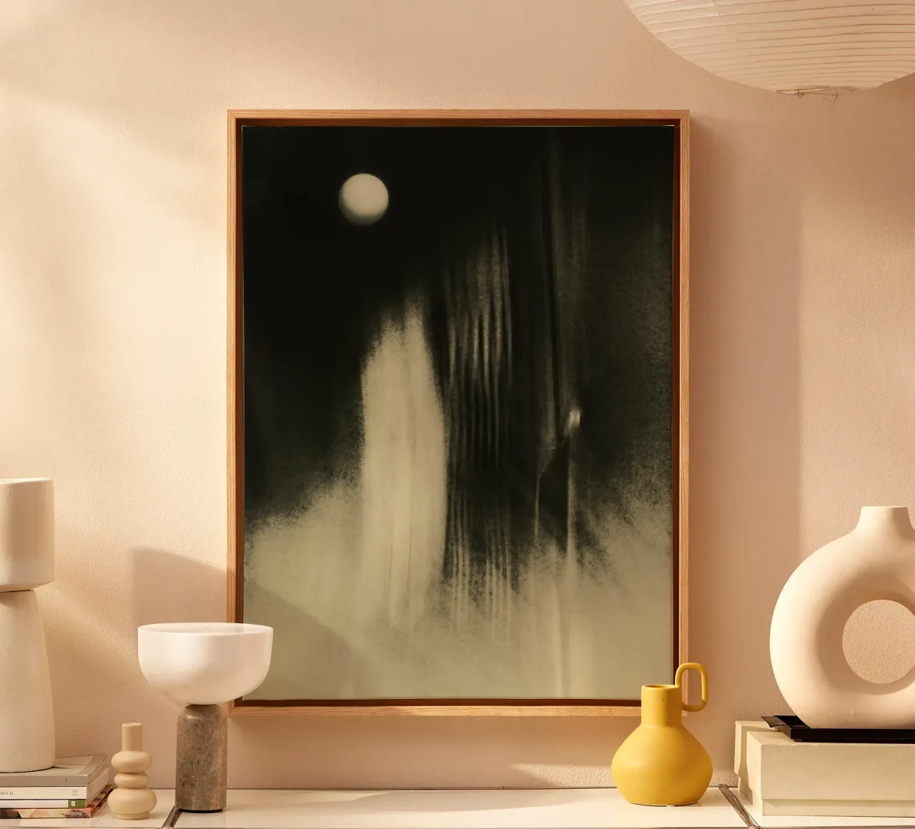Moon canvas by LisaArtes