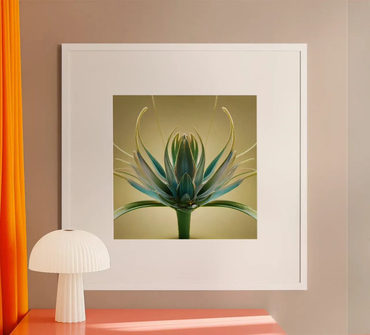 Macro fiore di Aloe Vera poster da Bold Blooms