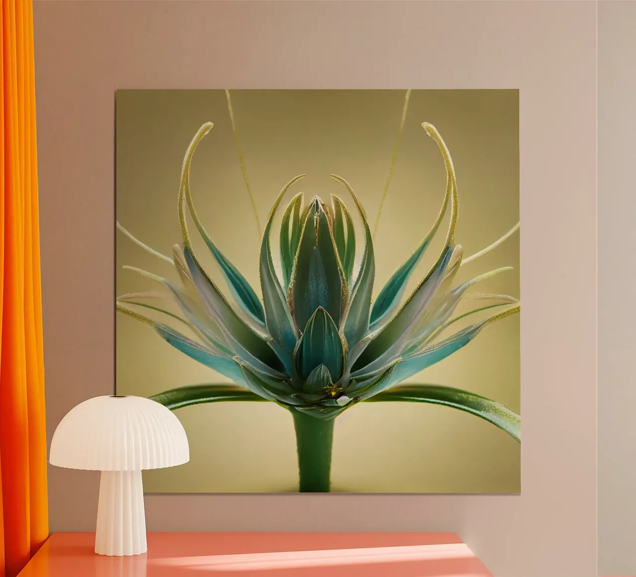 Macro fiore di Aloe Vera poster da Bold Blooms