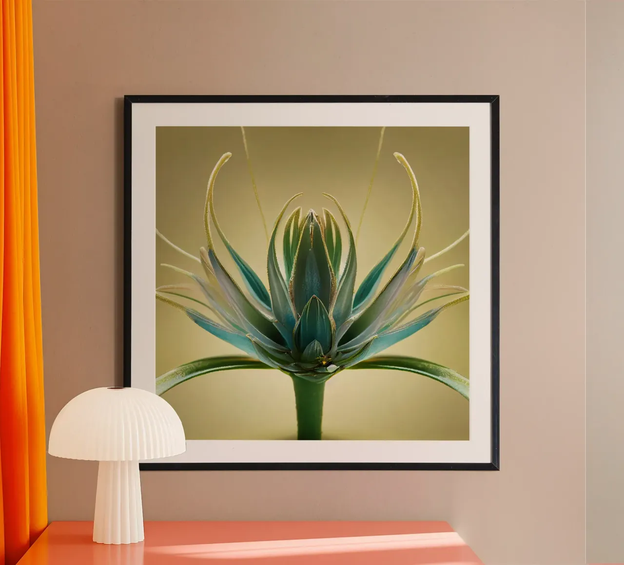 Macro fiore di Aloe Vera poster da Bold Blooms