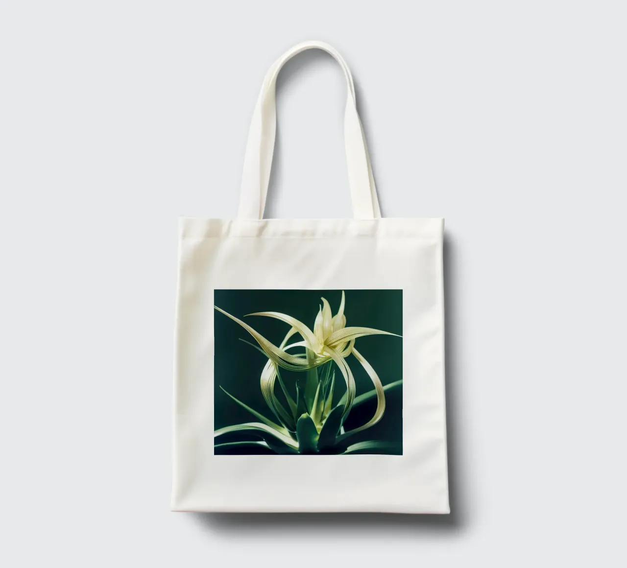Macro fiore di Aloe Vera borsa in juta da Bold Blooms