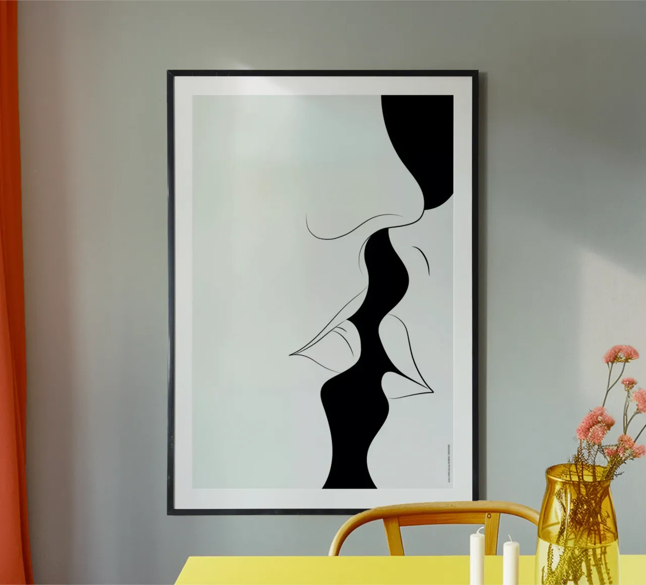 Just a White Kiss Hahnemühle von Nordic Creators