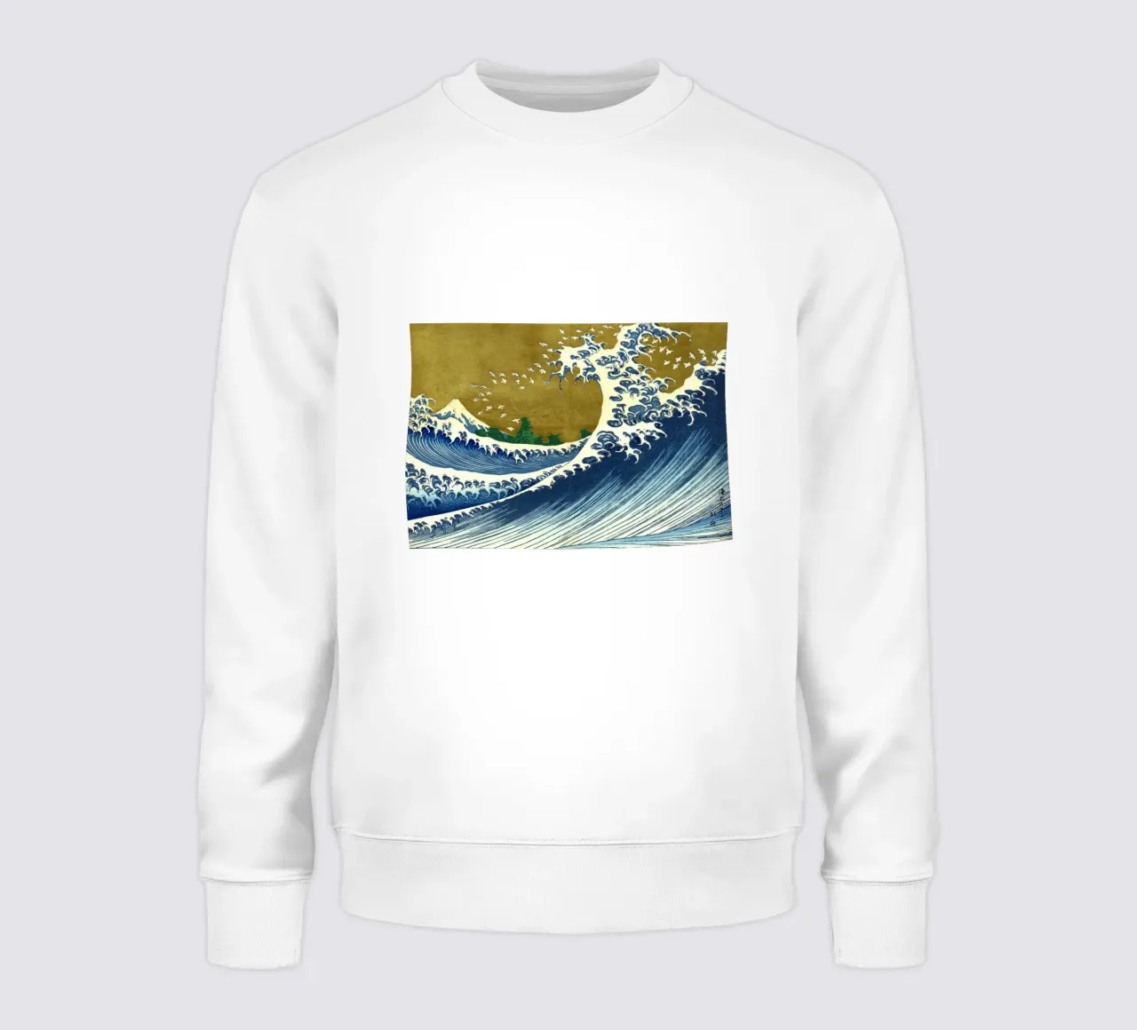 The Big Wave - Katsushika Hokusai sweatshirt by Timeless Artworks