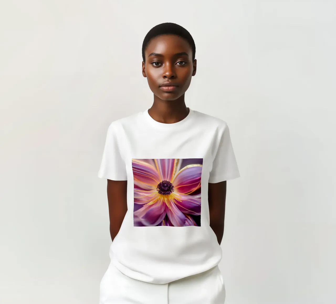 Makro Anemone Blume T-Shirt von Bold Blooms