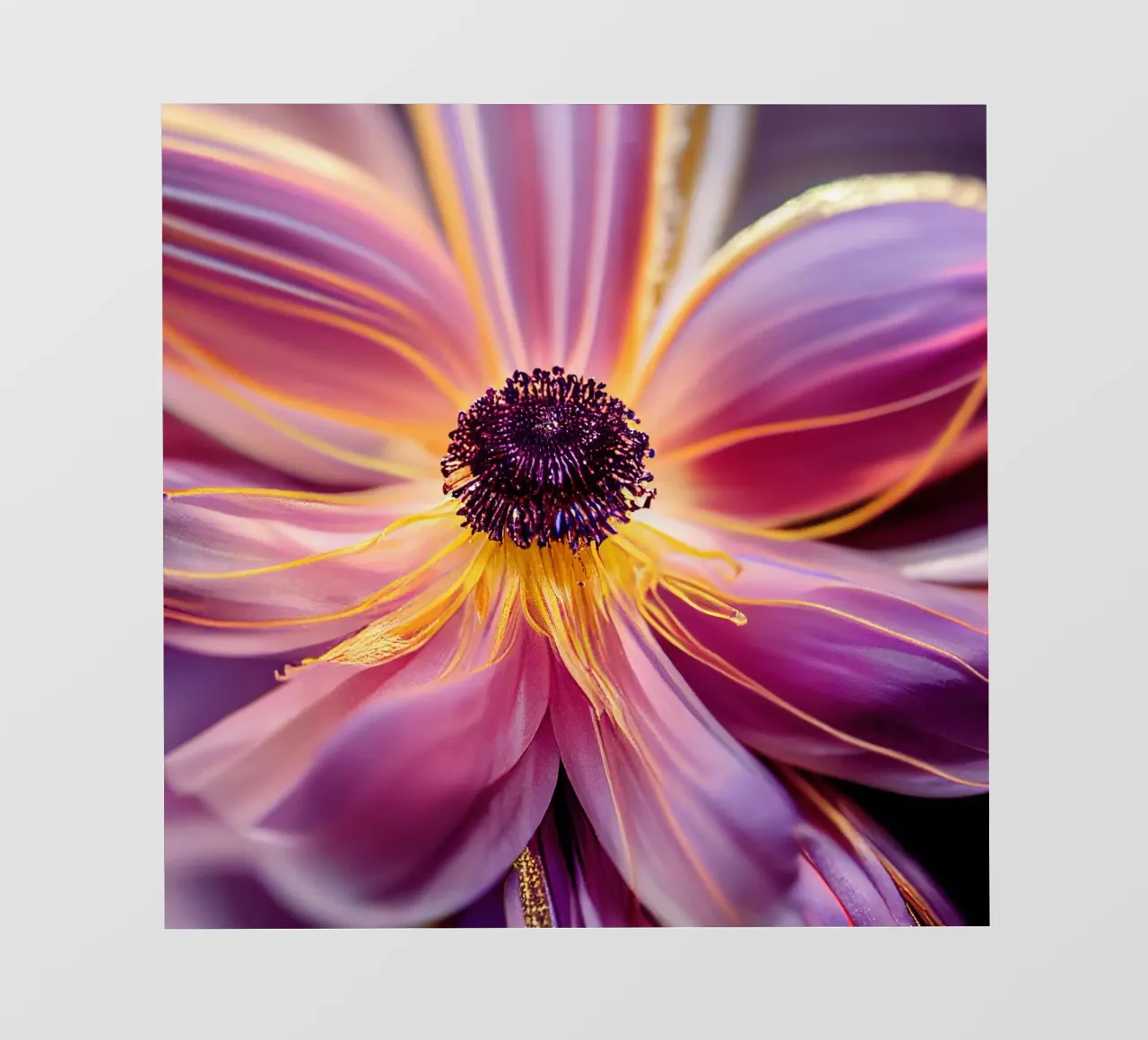 Macro fiore di anemone telo in pvc da Bold Blooms