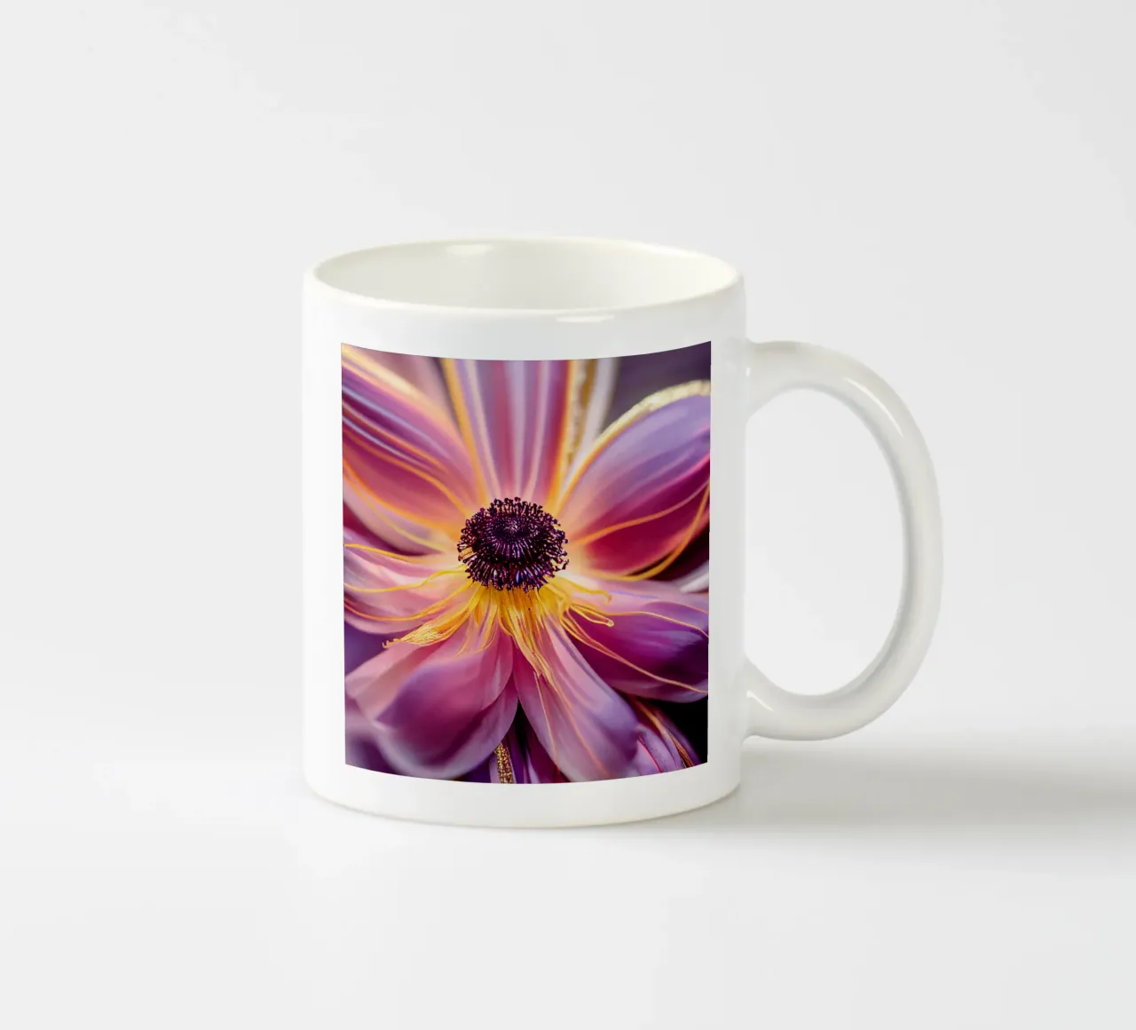 Macro Flor de anémona taza de cerámica de Bold Blooms
