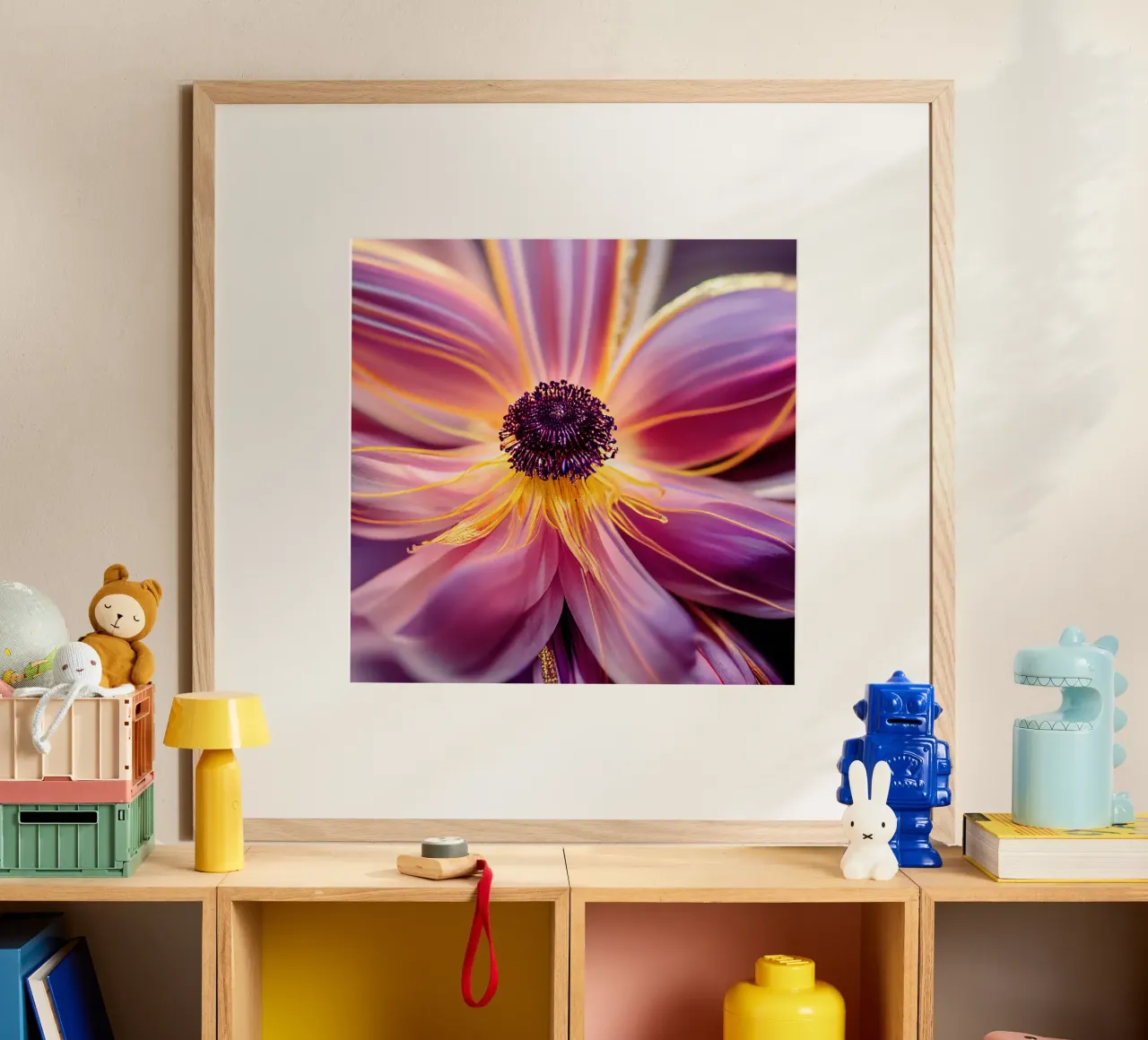 Macro fiore di anemone poster da Bold Blooms