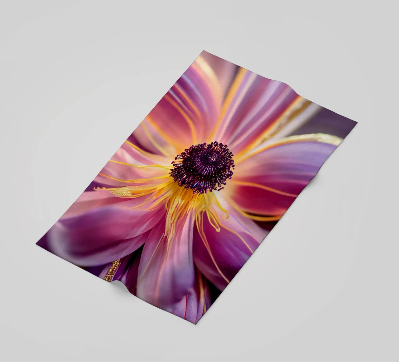 Makro Anemone Blume Strandtuch von Bold Blooms