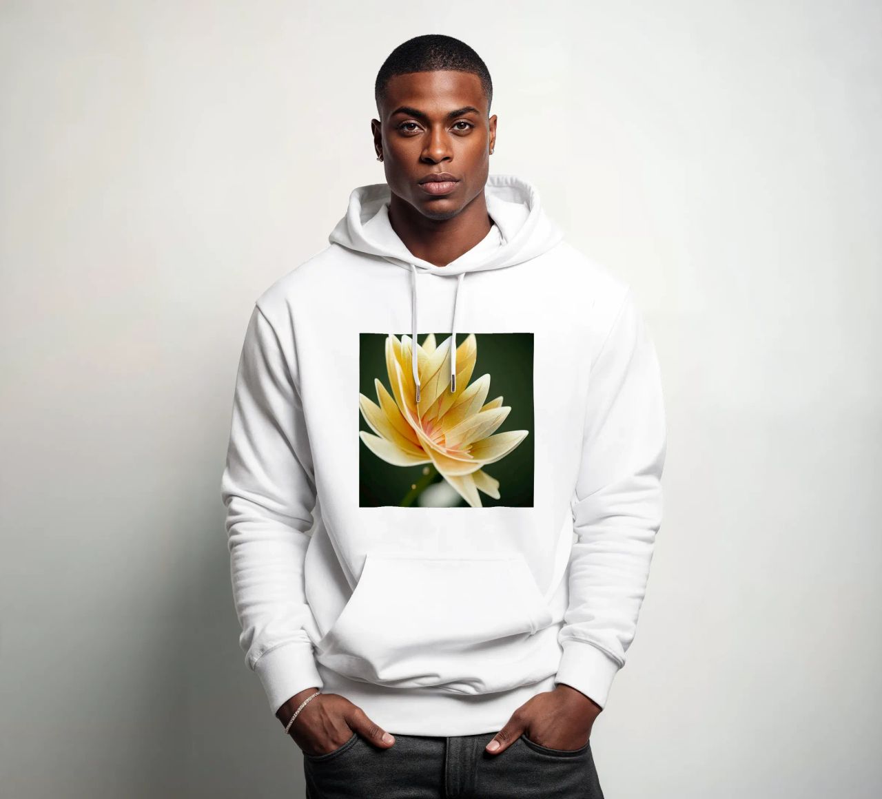 Fiore Macro Ashok felpa con cappuccio da Bold Blooms