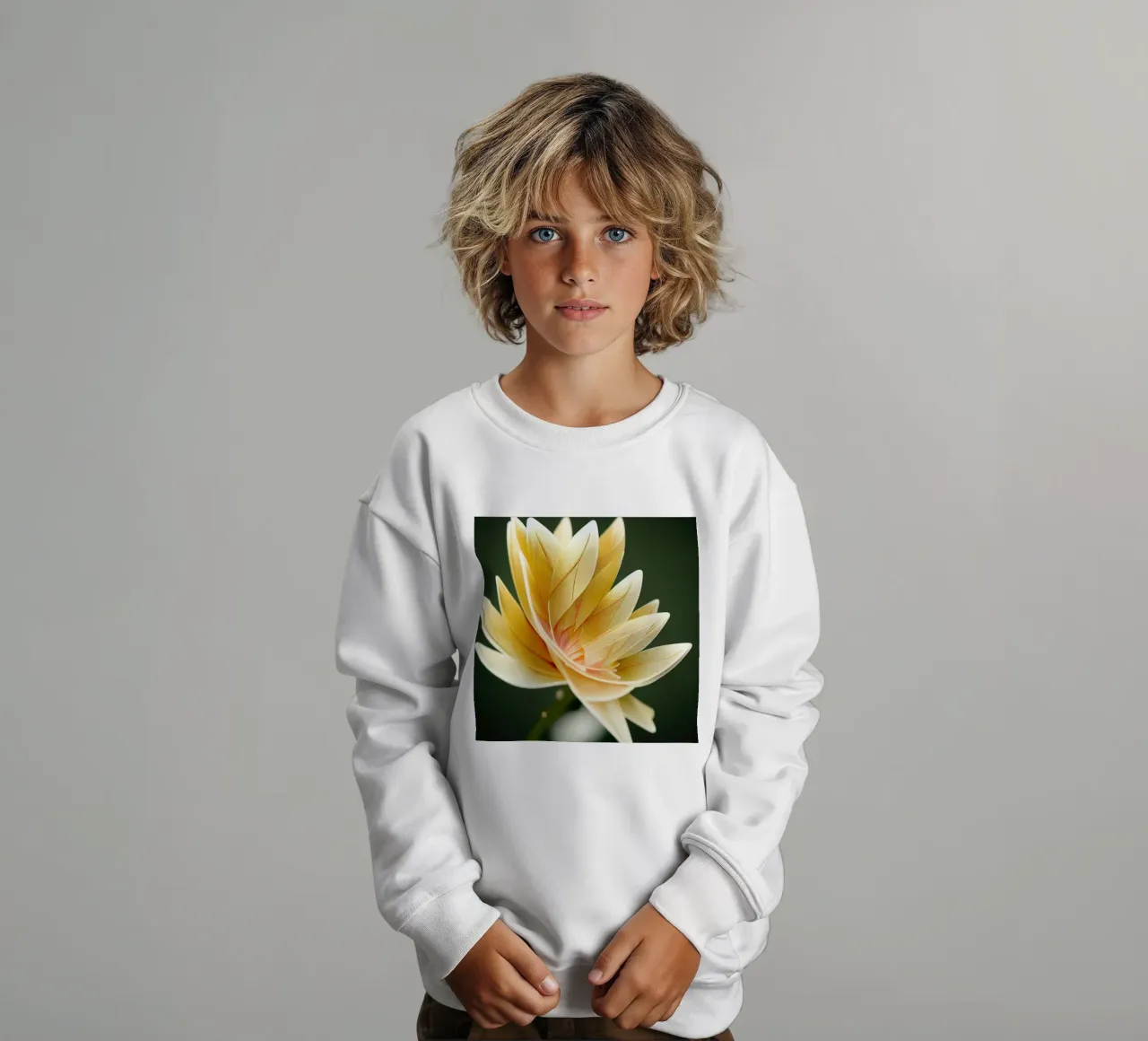 Flor Macro Ashok sudadera para niño de Bold Blooms