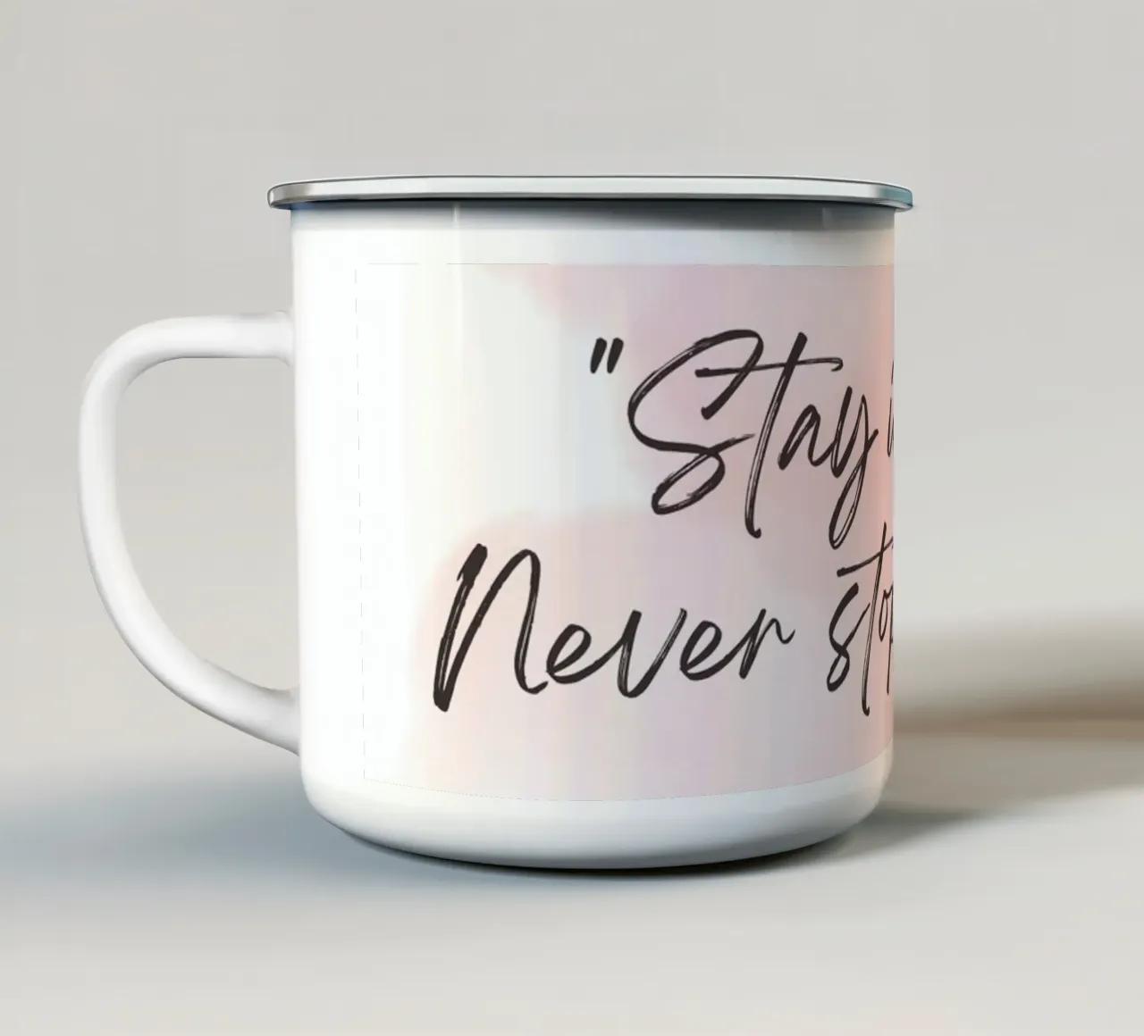 Daily Motivation Quotes tazza in smalto da Dreamer10