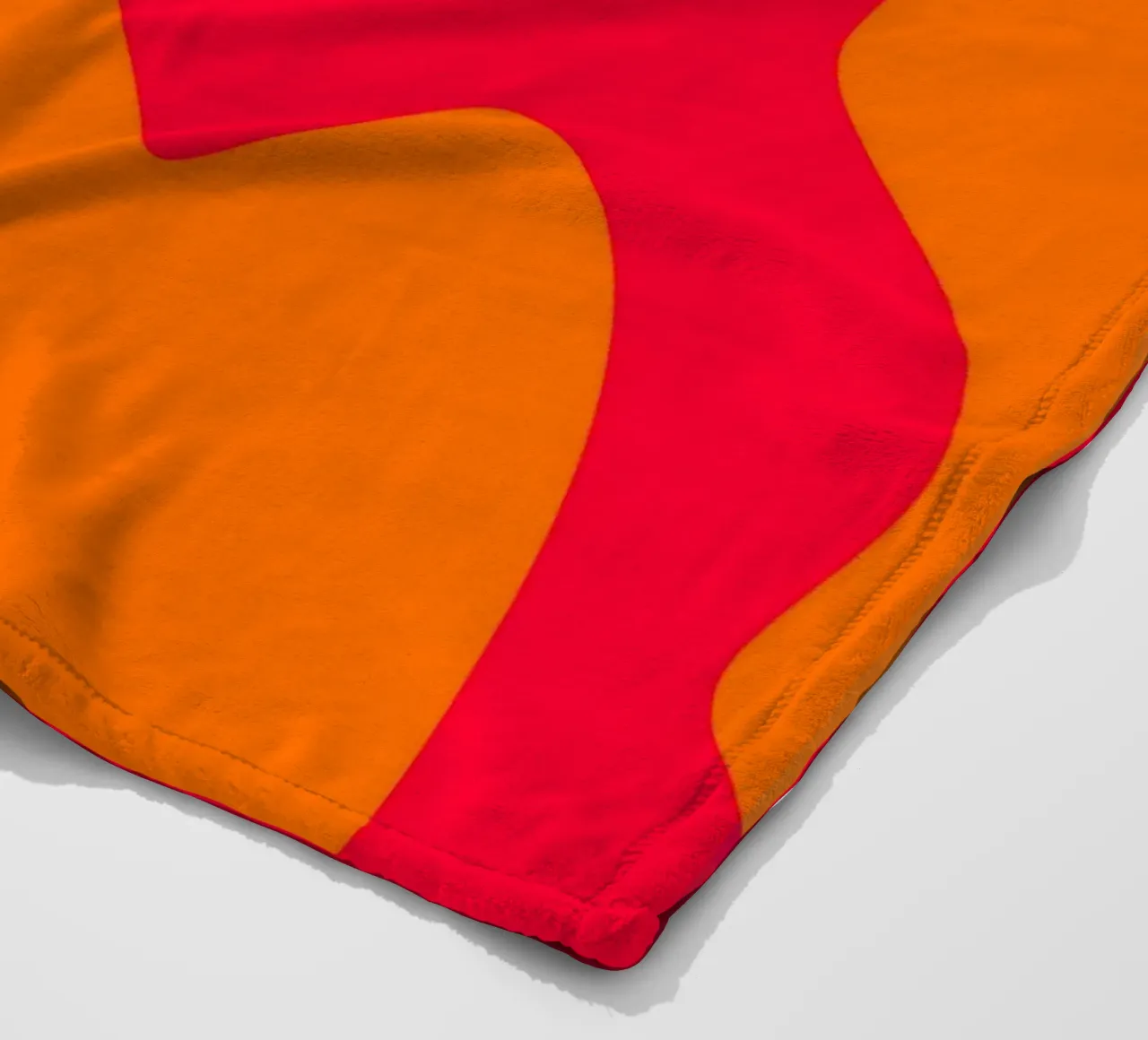 Forme di color blocking rosa, rosso, arancione coperta in pile da Wackapacka