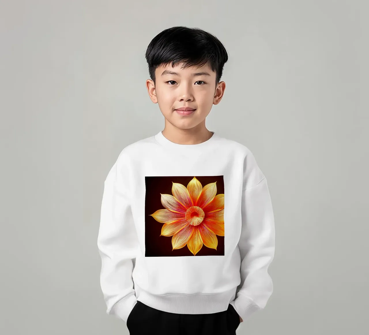 Fiore Macro Ashok felpa bambino da Bold Blooms