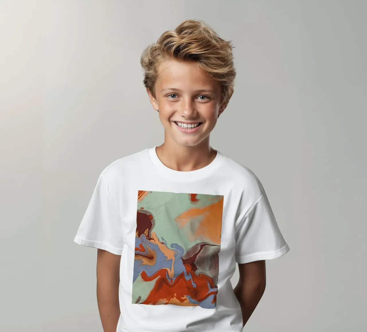 Marbled t-shirt bambini da LisaArtes