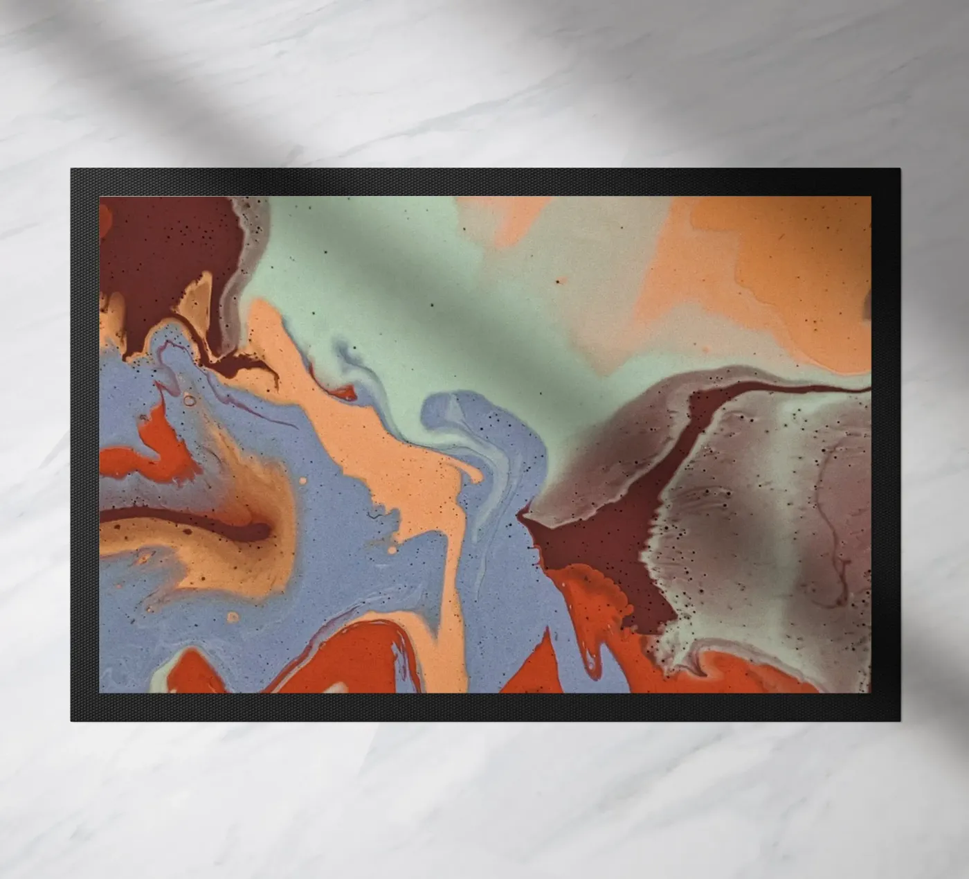 Marbled doormat by LisaArtes