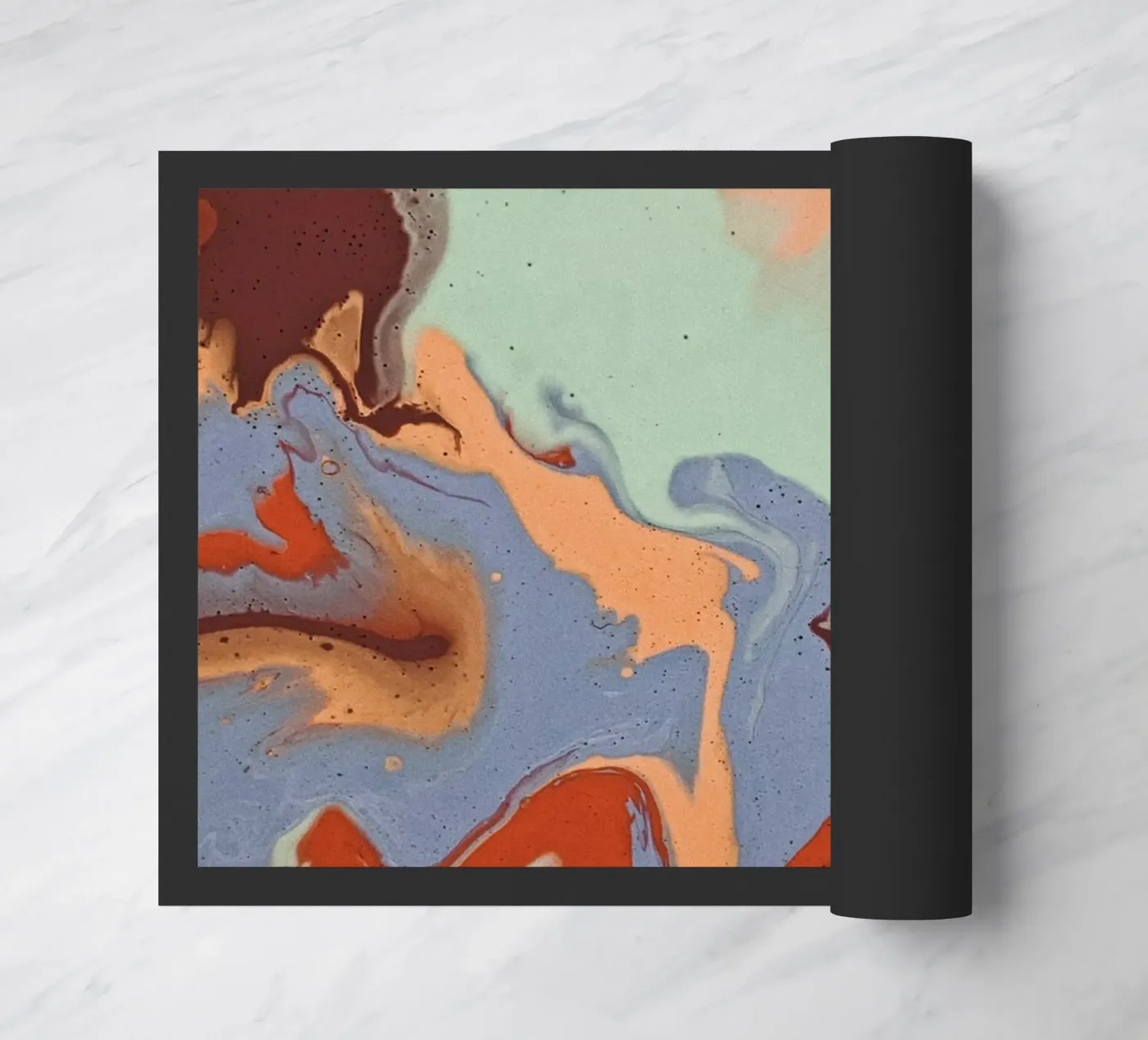 Marbled doormat by LisaArtes