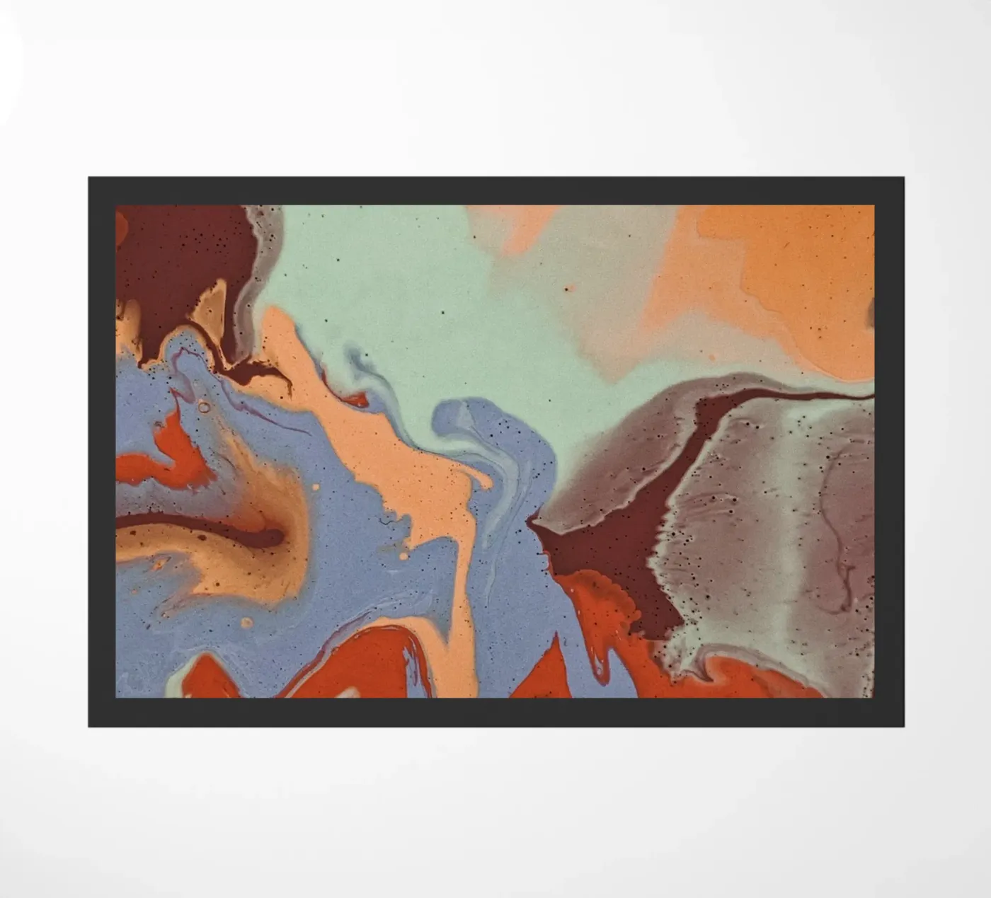 Marbled doormat by LisaArtes