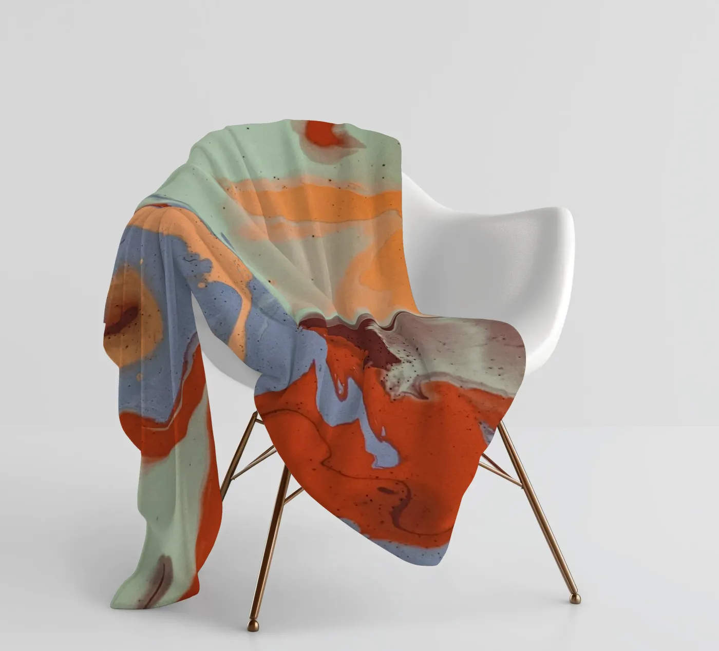 Marbled Fleecedecke von LisaArtes