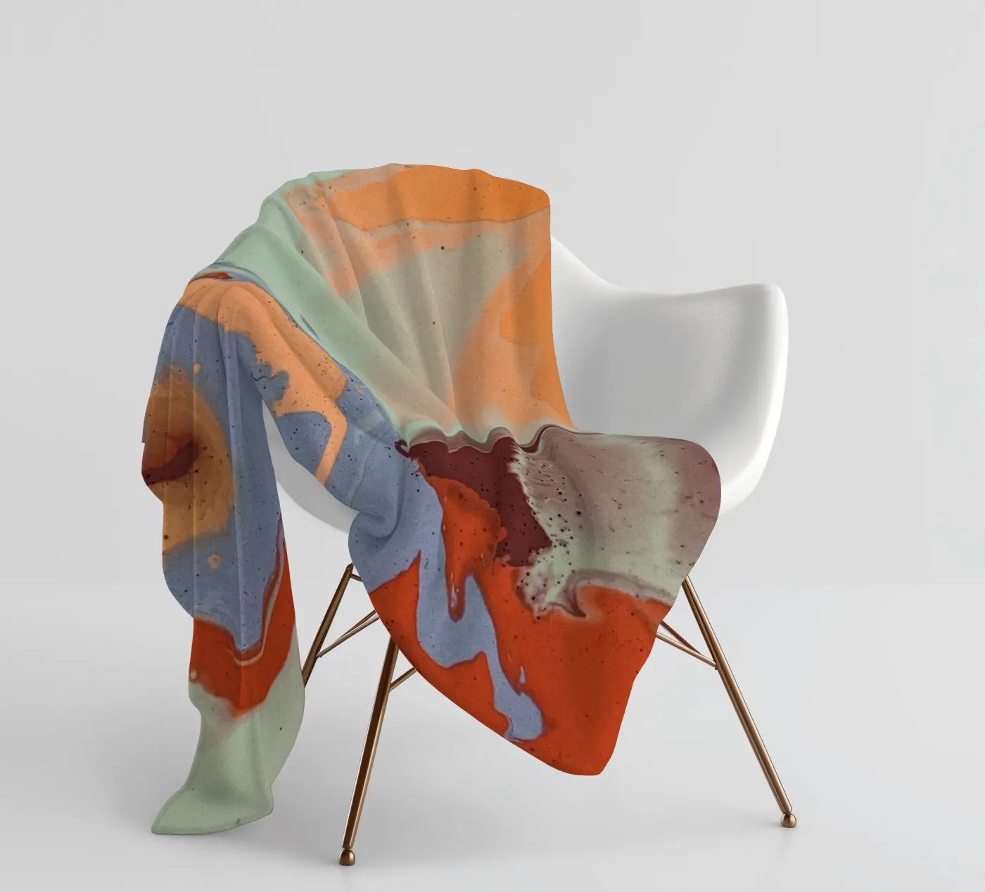 Marbled fleece blanket by LisaArtes