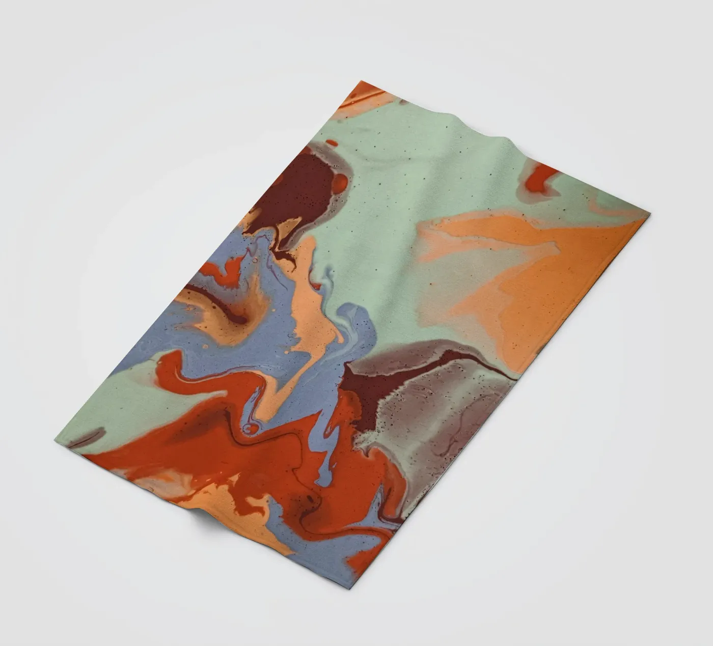 Marbled fleece blanket by LisaArtes